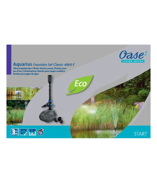 Oase Aquarius Fountain Set Classic 4000 E -Freien Garten Rabatt Geschäft 6720619 WE FS 002 OaseAquariusFountainSetClassic4000E