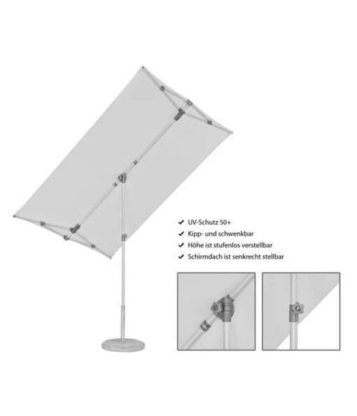 Sun Comfort Sonnenschirm Flex-Roof, Rechteckig, Ca. B210/T150 Cm -Freien Garten Rabatt Geschäft