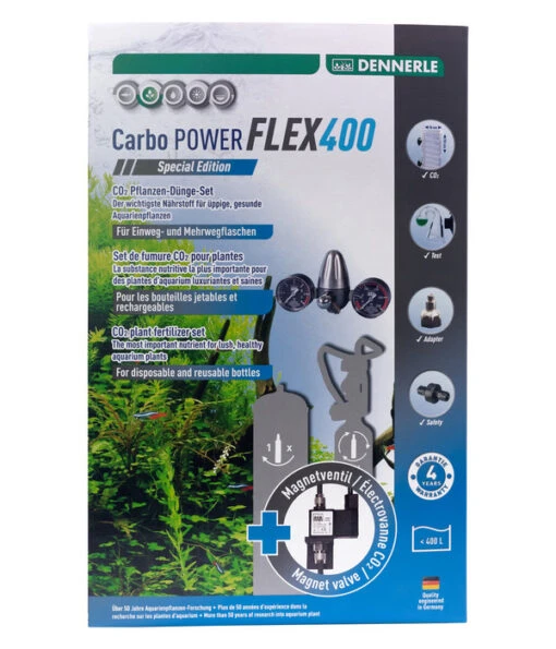 DENNERLE CO2 Pflanzendünge-Set CarboPOWER FLEX400 Special Edition -Freien Garten Rabatt Geschäft