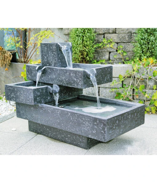 Granimex Polyresin-Gartenbrunnen Angulo -Freien Garten Rabatt Geschäft