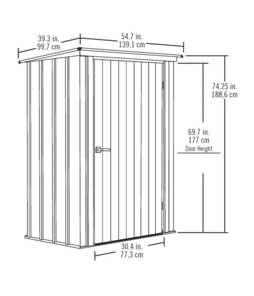 Spacemaker Geräteschrank -Freien Garten Rabatt Geschäft 6820047 WE FS 002 50NorthGeraetehaus