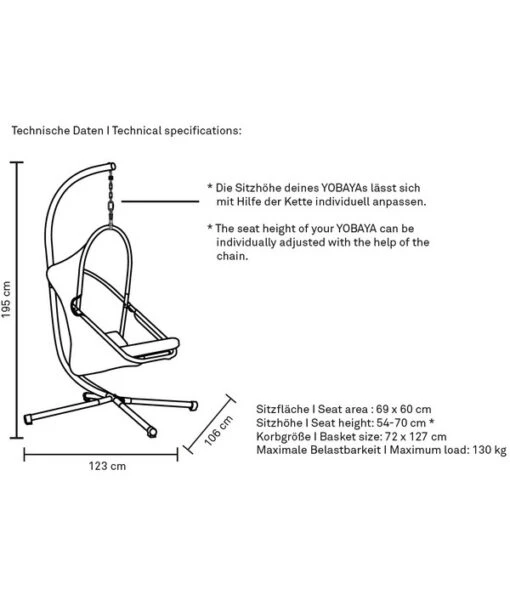 Siena Garden Hängesessel Yobaya -Freien Garten Rabatt Geschäft 6860621 6860639 WE DE 001 HaengesesselYobaya