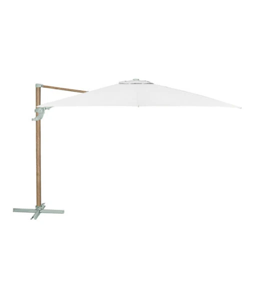 Dehner Ampelschirm Zypern, Holzoptik, Quadratisch, Ca. B300/T300 Cm -Freien Garten Rabatt Geschäft 6865422 WE FS 001 AmpelschirmZypernHolzBeige