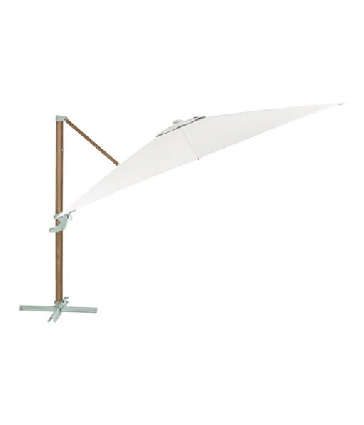 Dehner Ampelschirm Zypern, Holzoptik, Quadratisch, Ca. B300/T300 Cm -Freien Garten Rabatt Geschäft 6865422 WE FS 003 AmpelschirmZypernHolzBeige