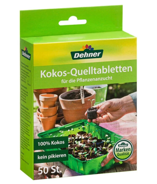 Dehner Kokos-Quelltabletten, 50 Stk. -Freien Garten Rabatt Geschäft 6874630 WE FS 002 DehnerKokosQuelltabletten50Stk