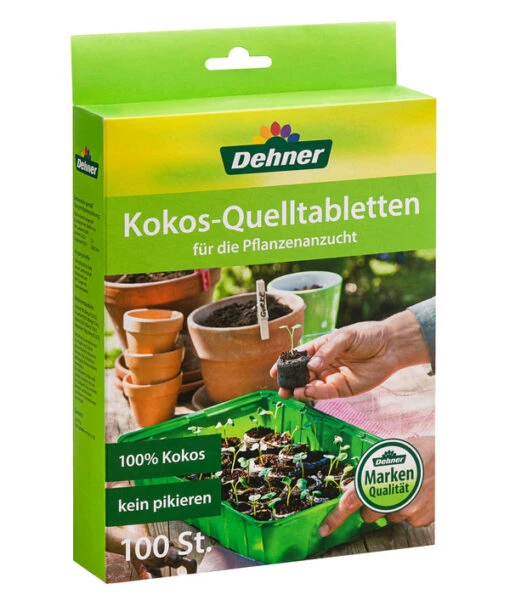 Dehner Kokos-Quelltabletten, 100 Stk. -Freien Garten Rabatt Geschäft 6874655 WE FS 001 DehnerKokosQuelltabletten100Stk