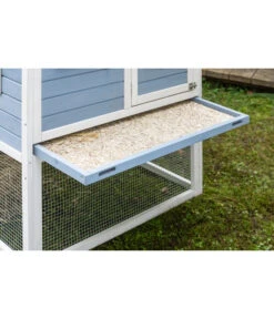 Dehner XXL Nagerheim Happy Home Funny, Hellblau, Ca. B170/H120/T99 Cm -Freien Garten Rabatt Geschäft 6896997 WE DE 006 DehnerMarkenqualitaetKaninchenstallFlocke