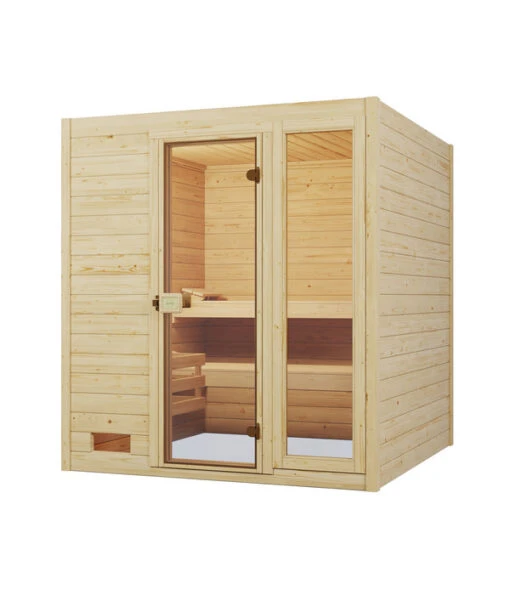 Weka Sauna Valida Plus Mit Glastür Und Fenster Inkl. Ofen, Ca. B189/H204/T172 Cm -Freien Garten Rabatt Geschäft 6914592 WE FS 001 WekaSaunaValidaPlusmitGlastuerundFenster