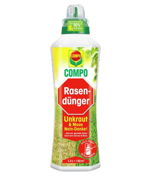 COMPO Rasendünger Unkraut & Moos Nein Danke!, 1,3 L -Freien Garten Rabatt Geschäft 6937403 WE FS 001 Compo RasenduengerUnkrautMoos