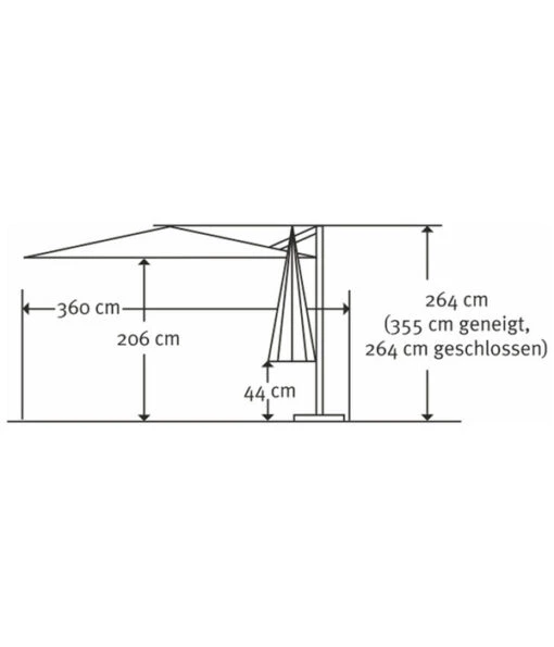 Schneider Ampelschirm Rhodos Twist Woody, Quadratisch, Ca. B300/T300 Cm -Freien Garten Rabatt Geschäft 6953467 WE BG 001 SchneiderAmpelschirmRhodosTwistWoodynatur