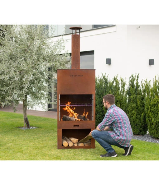 Westmann Grillkamin, Ca. B41/H229/T70 Cm -Freien Garten Rabatt Geschäft 6992267 WE MO 003 GrillkaminTerrassenofen