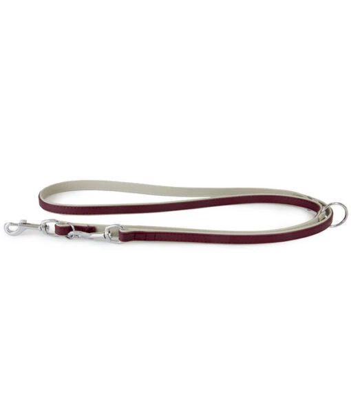 Das Lederband Führleine Style Amsterdam Merlot/Grey -Freien Garten Rabatt Geschäft M200009591 WE FS 001 DasLederbandFuehrleineStyleAmsterdamMerlotGrau