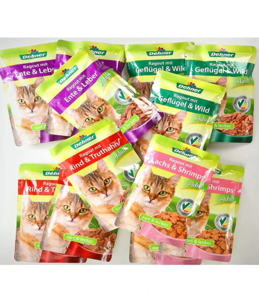 Dehner Nassfutter Für Katzen Feine Vielfalt Als Ragout Adult, 12 X 100 G -Freien Garten Rabatt Geschäft X005363775 BildD 001 DehnerKatzennassfutterMulit1